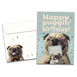 Tree Free Birthday Greeting Card - Puggin Ridiculous