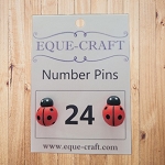 Number Pins - Ladybug